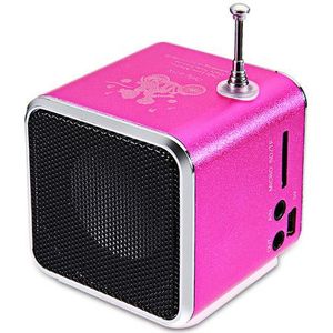 TD-V26 Mini Speaker Draagbare Digitale LCD Sound Micro SD/TF FM Radio Speaker Muziek Stereo Luidspreker voor Laptop Telefoon