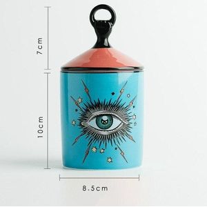 Classic Art Craft Home Decor Porselein Kaarshouder Kaarsen Jar Opslag Jar Keramische Ambacht Woondecoratie Pen Houder