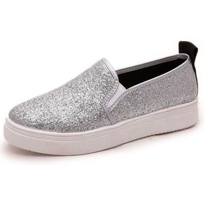 Vrouwen Lovertjes Slip Op Loafers Dikke Bodem Dames Platte Schoenen Lente Comfortabele Platform Flats Casual Footwear