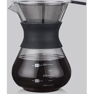 Hittebestendig Glas Hand Koffie Pot Hoge Borosilicaatglas Koffiepot Glas Koffie Pot Koffie Set Thee