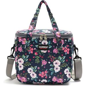 7L Bloem Thermische Zak Oxford Waterdichte Strand Koeler Camping Ice Fles Voedsel Lunchbox Thermo Geïsoleerde Tas