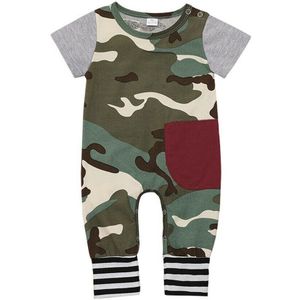 Camouflage Pasgeboren Baby Jongen Meisje Romper Jumpsuit Zomer Kleding Outfits Sunsuit