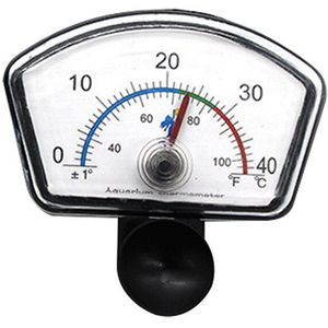 Aquarium Thermometer, Aquarium Temperatuurmeter, Dompelpompen Wijzerplaat, Zuignap,