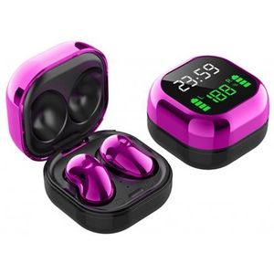 S6plus Tws Bluetooth Oortelefoon Led Kleur Screen Hifi Draadloze Headset Gaming Hoofdtelefoon Bluetooth 5.1 Mini Klok Oortelefoon Met Microfoon