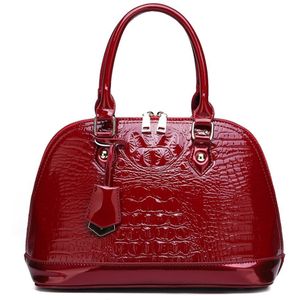 Krokodil patroon dames handtas lakleer shell tas lederen vrouwen tas mom wilde schoudertas messenger bag