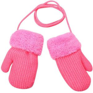 Baby Herfst Winter Gebreide Warme Handschoenen Meisjes Jongens Zuigelingen Patchwork Outdoor Wanten Wollen Handschoenen