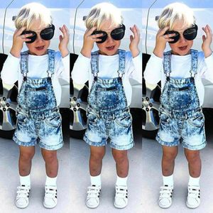 AU Peuter Kids Baby Meisje Denim Bib Broek Romper Shorts Overalls Outfits Kleding