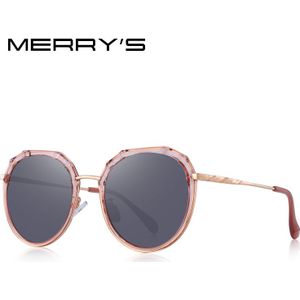 MERRYS Vrouwen Luxe Ovale Gepolariseerde Zonnebril Dames Mode Trending Roze zonnebril UV400 Bescherming S6330