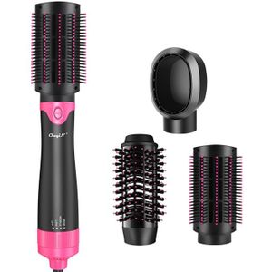3 In 1 Haar Krultang Borstel Föhn 1000W Stijltang Kam 3 Versnellingen Aangepast Föhn Borstel Curling iron Styler Nat Droog