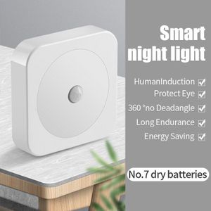 Intellig Led Nachtlampje Mini Light Sensor Controle Batterij Lading Nachtlampje Lamp Voor Kinderen Kids Woonkamer Slaapkamer Verlichting