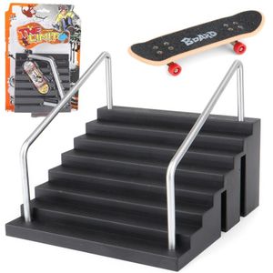 Toets Rail Park Trap Kit Trappen Mini Skateboards Voor Kinderen Skateboard Game N1HB