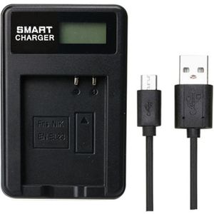 EN-EL23 ENEL23 EL23 LCD Enkele Acculader voor Nikon COOLPIX P600 S810c P900 P610 Camera