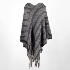 Batwing Mouw Knit Kleding Gestreepte Vrouwelijke Trui Vrouw Trui Europese Stijl Kwastje Mantel