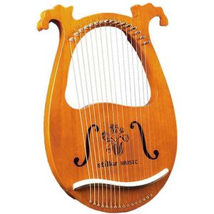 Lier Harp, Griekse Viool, 16 String Harp Massief Hout Mahonie Lier Harp Met Stemsleutel Voor Muziek Liefhebbers Beginners,Etc