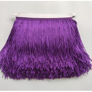 1Meter 15 Cm Lange Paars Kant Fringe Trim Polyester Tassel Fringe Trimmen Diy Latin Jurk Stage Kleden Accessoires