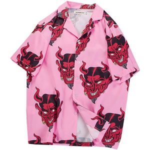 Camisa Masculina Heren Zomer Mode Shirts Casual Korte Mouw Strand Tops Loose Casual Blouse Mannen Mode Casual Streetwear