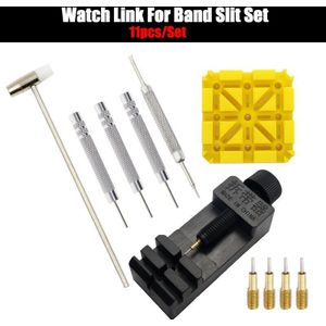 11 Stks/set Horloge Link Voor Band Slit Strap Armband Ketting Pin Remover Richter Repair Tool Kit Voor Mannen Vrouwen Horloge