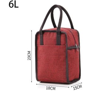 6L Thermische Geïsoleerde Tassen Voor Vrouwen Kids Tote Picknick Cooler Lunch Bag Cooler Bento Lunchbox Tassen