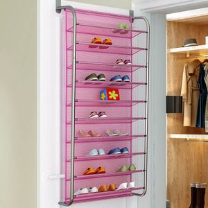 Over De Deur Schoenen Hanger Wandmontage Kast Schoenenrek Stofdicht Opknoping Schoenen Organizer Shelf Houder Saving Ruimte