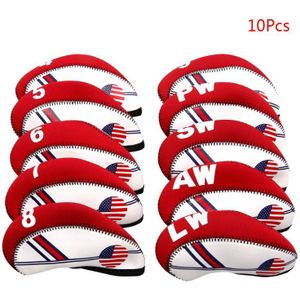 10 Stks/set Draagbare Sport Neopreen Golf Club Head Cover Ijzer Beschermende Headcover