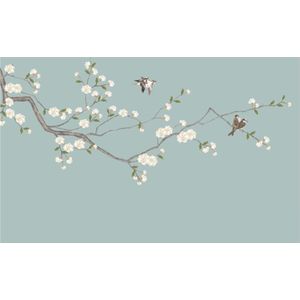 Beibehang Custom wallpaper 3d muurschilderingen Chinese handgeschilderde bloemen en vogels TV achtergrond muur decoratief schilderen behang