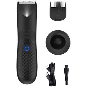 Huishouden Oplaadbare Elektrische Tondeuse Hele Body Wasbaar Mannen Baard Trimmer Unisex Lichaamshaar Trimmen Met Led Verlichting