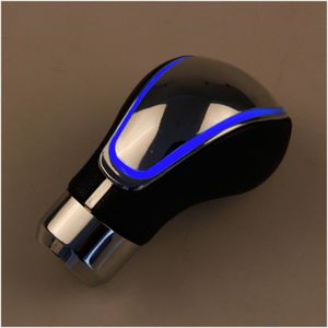 Fifan-Touch Motion Activated Led Licht Pookknop Universele Auto Modificatie Diy Auto Pookknop Shifter Gear Blue/Rood