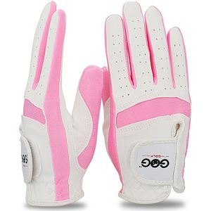 1 Paar Gog Golf Handschoenen Voor Kinderen Kids Stof Ademend Voor Jongens Meisjes Blauw Roze Praktijk Links En Rechts hand