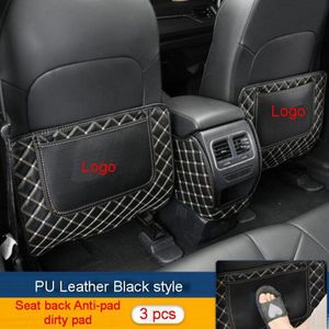 Tonlinker Interieur Seat Back Anti-Vuil Pad Cover Stickers Voor Haval F7/F7X -19 Auto Styling 1-3 Pcs Pu Leather Cover Sticker