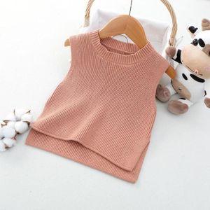 Baby Meisjes Truien Baby Meisje Effen Mouwloze Trui Vest Baby Jongens Truien Knit Vest Kids Peuter Herfst Bovenkleding