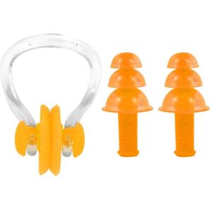 1 Set Oordopjes Neus Clip Set Ruisonderdrukking Slapen Oordopjes Beschermende Veilig Professionele Zwemmen Oordopjes Kit