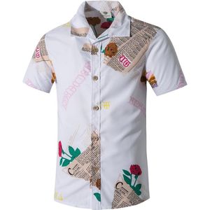 Beachwear Printing Men Hawaiian Shirts Summer Shirts For Men Tops Clothing Quick Dry Fancy Tops Short Sleeve Tee Shirt