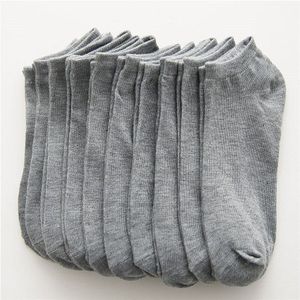 10 paar dames ademende sportsokken effen kleur boot comfortabele katoenen enkelsokken