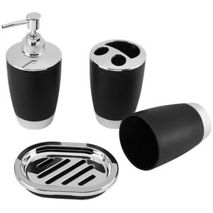 4 IN 1 Badkamer Wassen Cup Tandenborstelhouder Zeepbakje Dispenser Pak Accessoires Kit