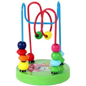 Kids Baby Kleurrijke Houten Mini Rond Kralen Educatief Spel Toy Entertainment Tafel Speelgoed Stress Reliever Kids Volwassen Speelgoed