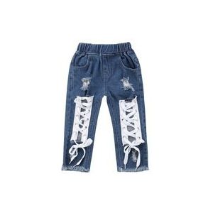 Rac Peuter Kids Baby Jongens Meisjes Bandage Denim Blue Hole Broek Jeans Bodems