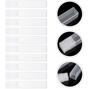 30Pcs Transparent Drill Bits Display Box Manicure Grinder Holder White