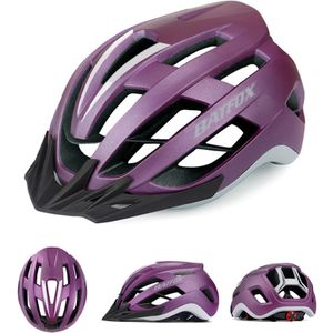 Batfox Fietshelm Red Road Mountain Fietshelmen Integraal Gegoten Ce Mtb Met Zonneklep Mannen Vrouwen Ultralight Bike helm