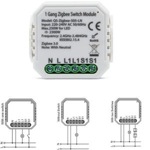 Smart Lichtschakelaar Module Zigbee Tuya App Afstandsbediening Voice Control Werk Met Alexa/Google Home/Siri