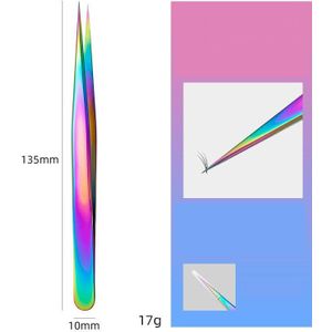 Rvs Wimpers Pincet Professionele Voor Wimpers Extension Sliver Decor Anti-Statische Wenkbrauw Pincet Wimper Extension