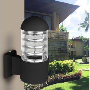 Waterdichte Outdoor Verlichting Aluminium Glas Lampenkap LED Muur Verlichtingsarmaturen IP65 Muur E27 Socket AC 85-240 V zonder Lamp