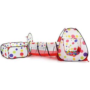 Baby Box Tent Tunnel Baby Kids Speelhuis Zwembad-Buis-Teepee 3 st Pop-up Play Tent kinderen Tunnel tunnel