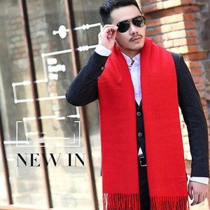 200*70 cm Mannen Effen Zwart kasjmier dikker shaw cashmere sjaals met kwastje man winter warm sjaal mannelijke buiten levert