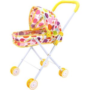 Kinderwagen Baby Carriage Hardcore Trolley Speelgoed Voor Simulatie Pop Accessoire Meisjes Speelhuis Speelgoed