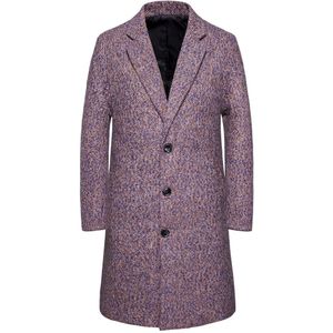 Mannen Wol Blends Jassen Herfst Winter Mannen Wol Jas Luxe Kleding Lange Geul Jassen Mannen Kleding