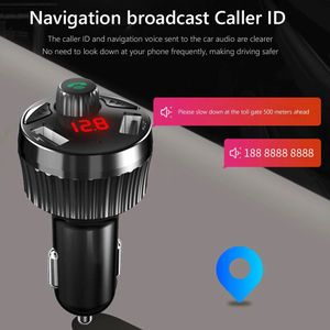 Fm-zender MP3 Muziekspeler Usb Charger Bluetooth 5.0 Handsfree Carkit Usb Charger Auto Accessoires Handsfree