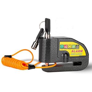 Motorfiets Dike Alarm Geluid Lock Motorfiets Schijfrem Slot 110Db Luid Security Waterdichte Fietsslot + Herinnering Touw