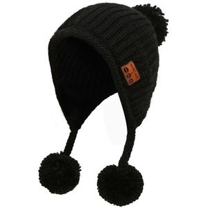 Vrouw Bluetooth-Compatibel Hoed Draadloze Muziek Hoed Warme Zachte Winter Outdoor Gebreide Beanie Muts Met Ingebouwde Draadloze hoofdtelefoon