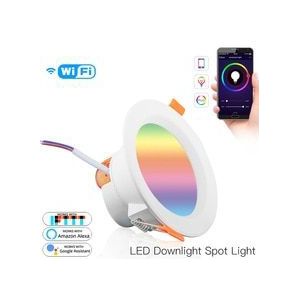 Wifi Smart Led Downlight Dimmen Ronde Spot Light 7W Rgb Kleur Veranderende 2700K-6500K Warm Koel licht Werk Met Alexa Google Thuis