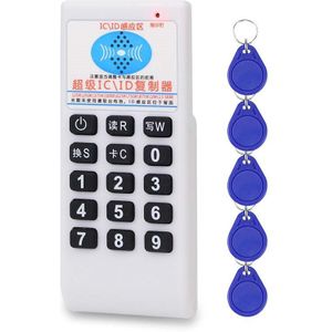 Handheld 125 KHz/13.56 MHz RFID Copier Duplicator Card Reader Writer ID IC T5577 UID Wriable Keyfob NFC Programmeur herschrijfbare